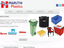 Tablet Screenshot of maruthiplastics.org